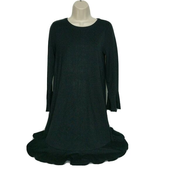 Loft Black Bodycon Dress XS Boat Neck - Picture 1 of 4